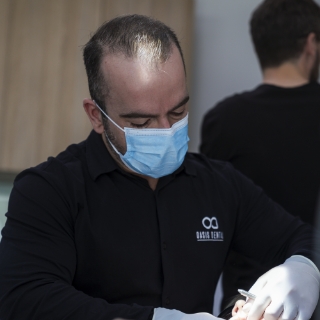 Dental plaque, ODS dentist during treatment, 1