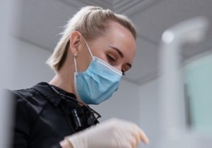 ODS doctor during gingivitis treatment 2